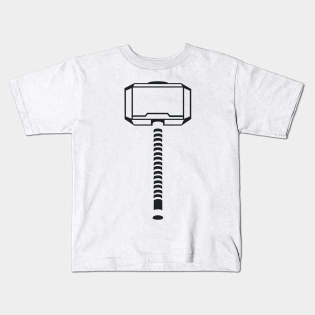 Mjolnir Kids T-Shirt by winstongambro